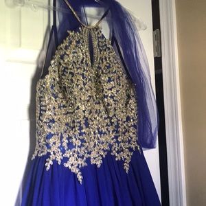 Royal blue princess dress small